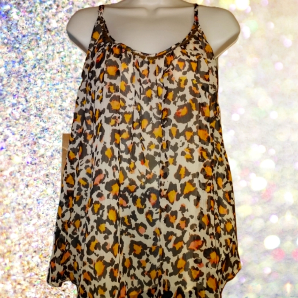 a.n.a animal print tank